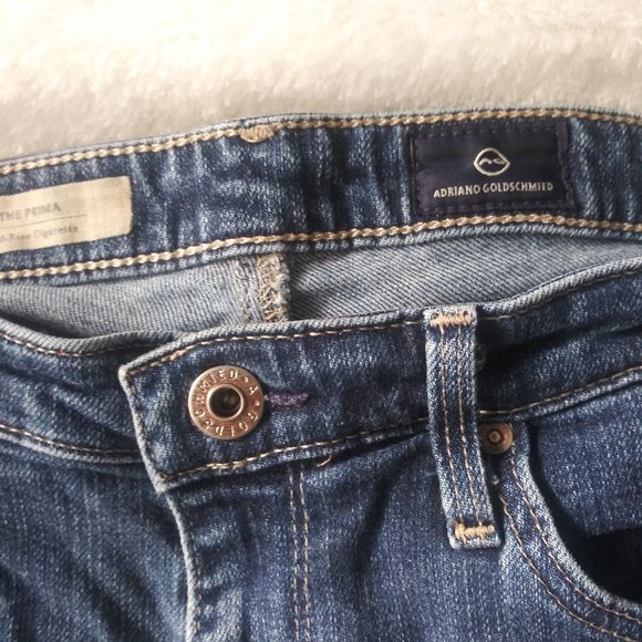 AG Adriano Goldschmied Prima Cigarette Jean High Rise Brighton Wash 29R VGUC - Picture 8 of 11